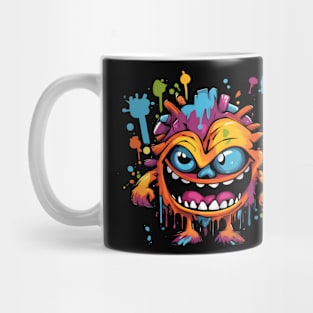 Spray Paint Graffiti Style Monster Mug